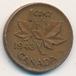 Канада, 1 цент (1937–1947 г.)