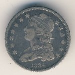 США, 1/4 доллара (1831–1838 г.)