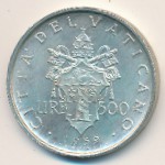Vatican City, 500 lire, 1959