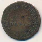 Peru, 1/4 peso, 1823
