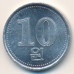 North Korea, 10 won, 2005