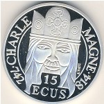 France, 100 francs - 15 ecus, 1990