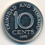 Тринидад и Тобаго, 10 центов (1973 г.)