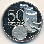 Тринидад и Тобаго, 50 центов (1973–1976 г.)