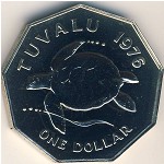 Tuvalu, 1 dollar, 1976–1985