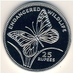 Seychelles, 25 rupees, 1994