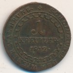 Австрия, 1 крейцер (1812 г.)