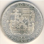 Czechoslovakia, 20 korun, 1937