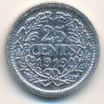 Нидерланды, 25 центов (1910–1925 г.)