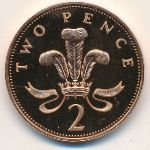 Great Britain, 2 pence, 1985–1992