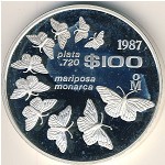 Mexico, 100 pesos, 1987