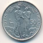 Vatican City, 50 lire, 1997
