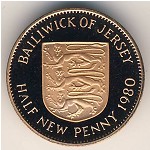 Jersey, 1/2 new penny, 1971–1980
