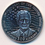 Liberia, 10 dollars, 2002