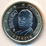 Spain, 1 euro, 1999–2006