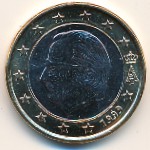 Belgium, 1 euro, 1999–2006