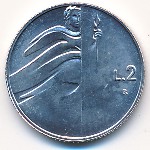 San Marino, 2 lire, 1990