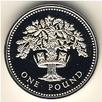 Великобритания, 1 фунт (1987–1992 г.)