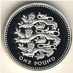 Великобритания, 1 фунт (1997 г.)