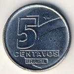 Brazil, 5 centavos, 1989–1990