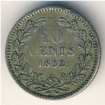 Нидерланды, 10 центов (1849–1890 г.)