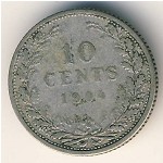 Netherlands, 10 cents, 1904–1906
