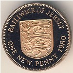 Jersey, 1 new penny, 1971–1980