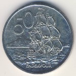 New Zealand, 50 cents, 1969