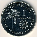 Trinidad & Tobago, 1 dollar, 1995–1999