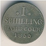 Гамбург, 1 шиллинг (1855 г.)