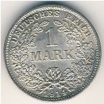 Germany, 1 mark, 1891–1916
