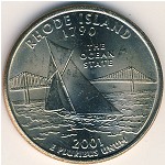 USA, Quarter dollar, 2001