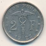 Belgium, 2 francs, 1923–1930