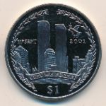 Virgin Islands, 1 dollar, 2011