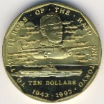 Marshall Islands, 10 dollars, 1992