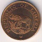 Либерия, 1 цент (1960–1984 г.)