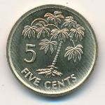 Сейшелы, 5 центов (2007–2012 г.)