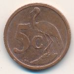 South Africa, 5 cents, 2004