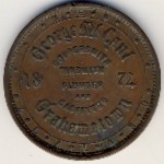 New Zealand, 1 penny, 1874