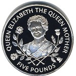 Guernsey, 5 pounds, 1995