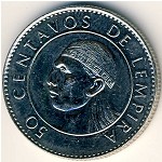 Honduras, 50 centavos, 1991–1994