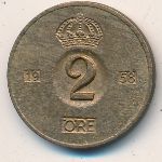 Sweden, 2 ore, 1952–1971