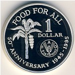 Trinidad & Tobago, 1 dollar, 1995
