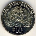 New Zealand, 10 dollars, 1996