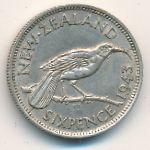 Новая Зеландия, 6 пенсов (1937–1946 г.)