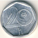 Чехия, 20 гелеров (1993–1997 г.)