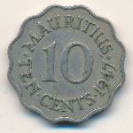Mauritius, 10 cents, 1947