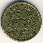 Tunis, 50 centimes, 1921–1945