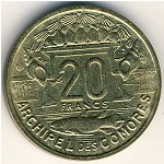 Коморские острова, 20 франков (1964 г.)