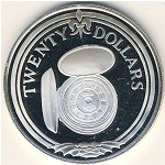 Virgin Islands, 20 dollars, 1985